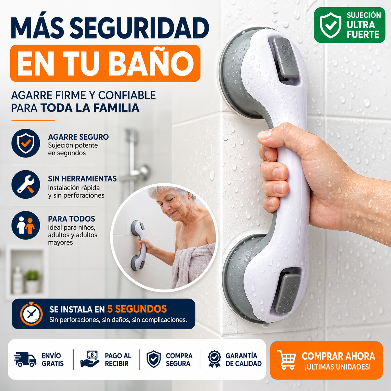 SteadyBar – El agarre que faltaba en tu baño