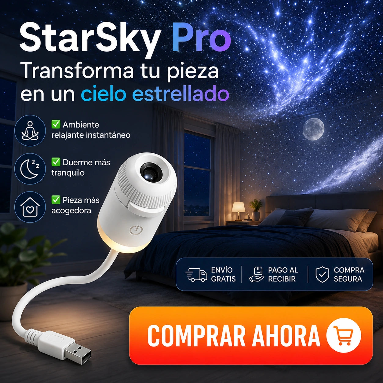StarSky Pro - Transforma tu pieza en un cielo estrellado