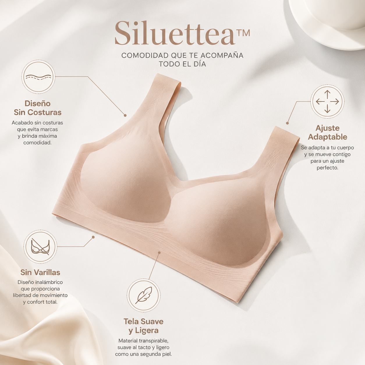 Siluettea™ - Comodidad invisible todo el día.