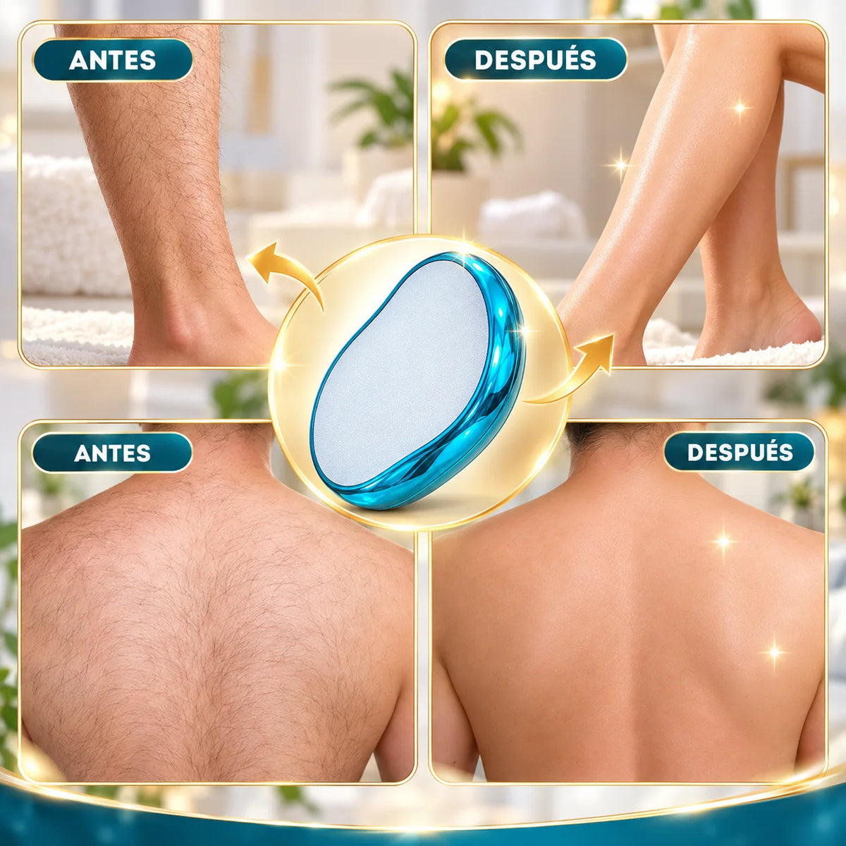 Depiladora Cristal Pro - Quita Vello Sin Tirones