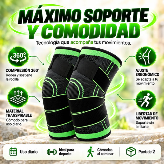 Pack RodillerasFlex Duo + Coderas de Regalo - Soporte 360° Para Tus Dos Rodillas