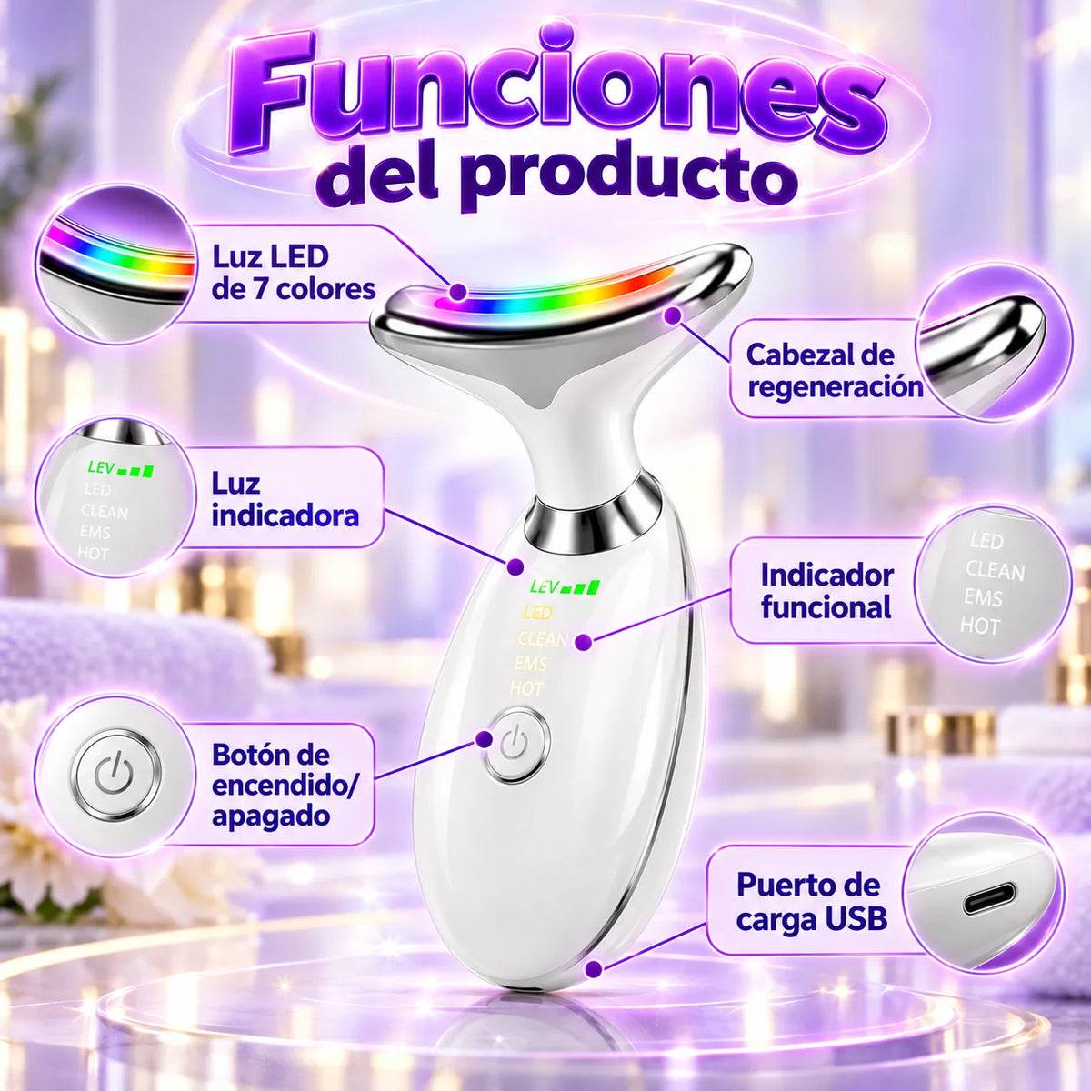 Lumi Facial - Tu Spa en Casa con Calor y Luz LED