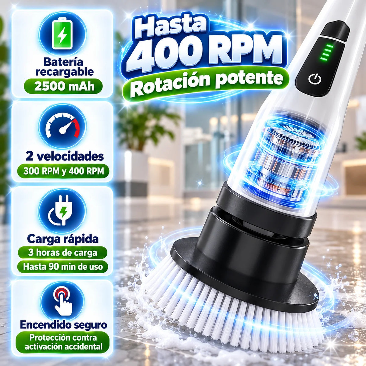 GiroClean Max - Limpieza Profunda, Menos Esfuerzo