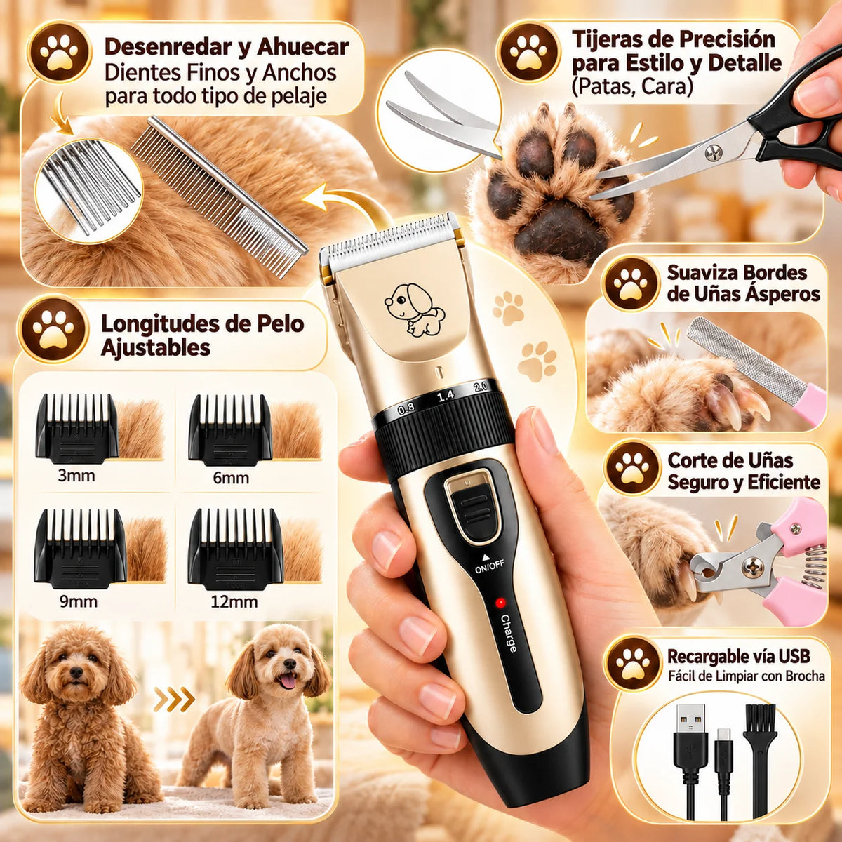 Kit PawCut Salon - Peluquería Completa en un Kit