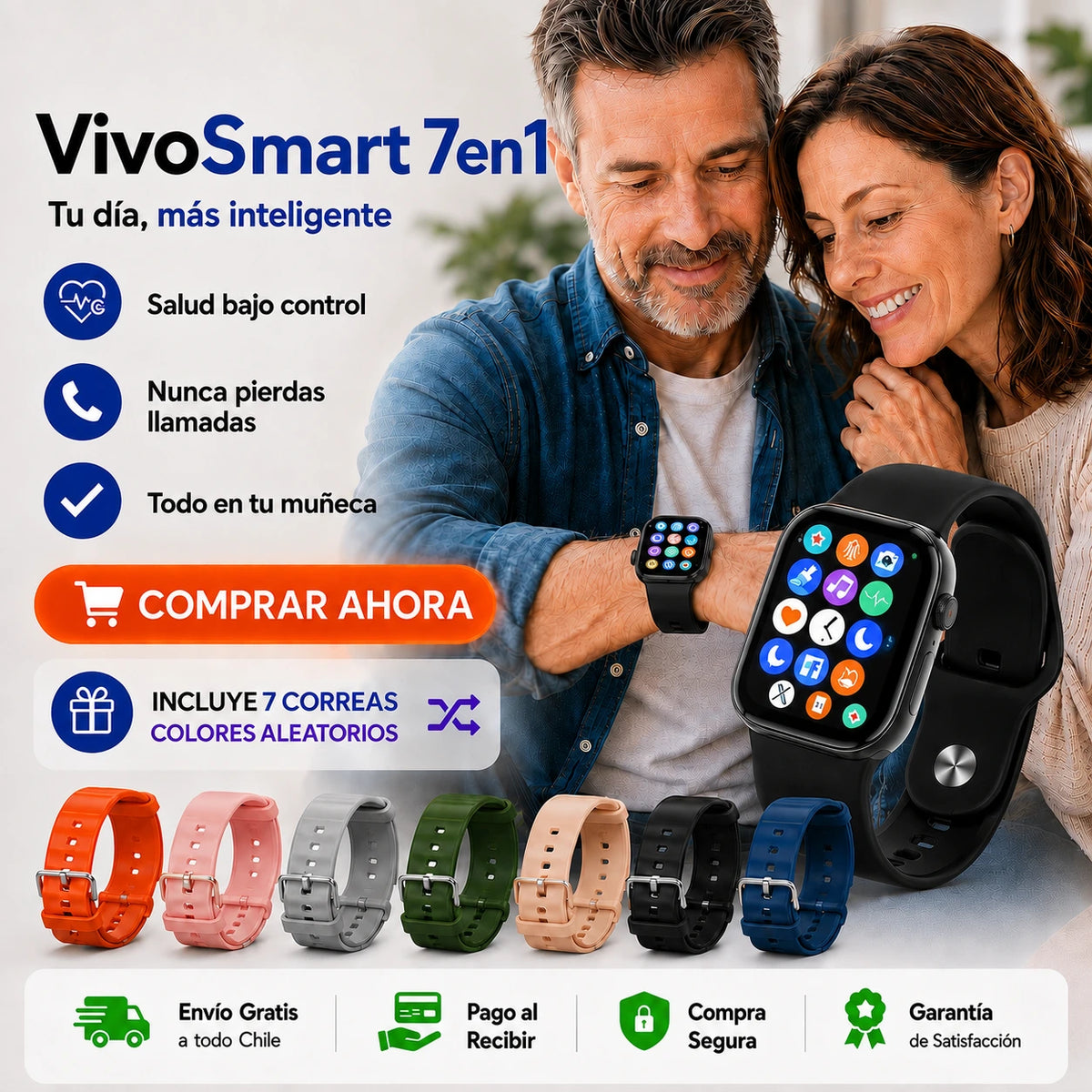 VivoSmart 7 en 1 - Salud, Deporte y Conexión en Uno Solo