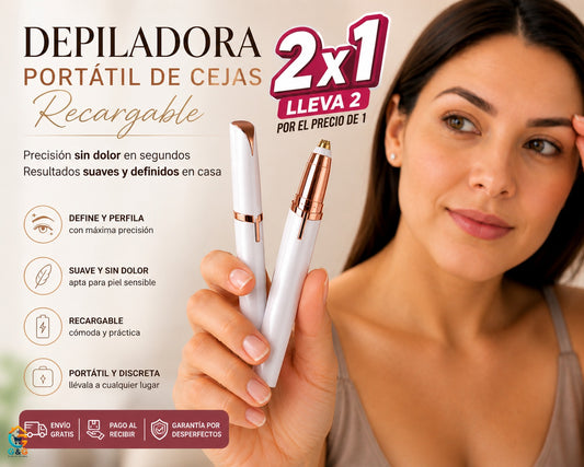 Depilador De Cejas Recargable 2x1!