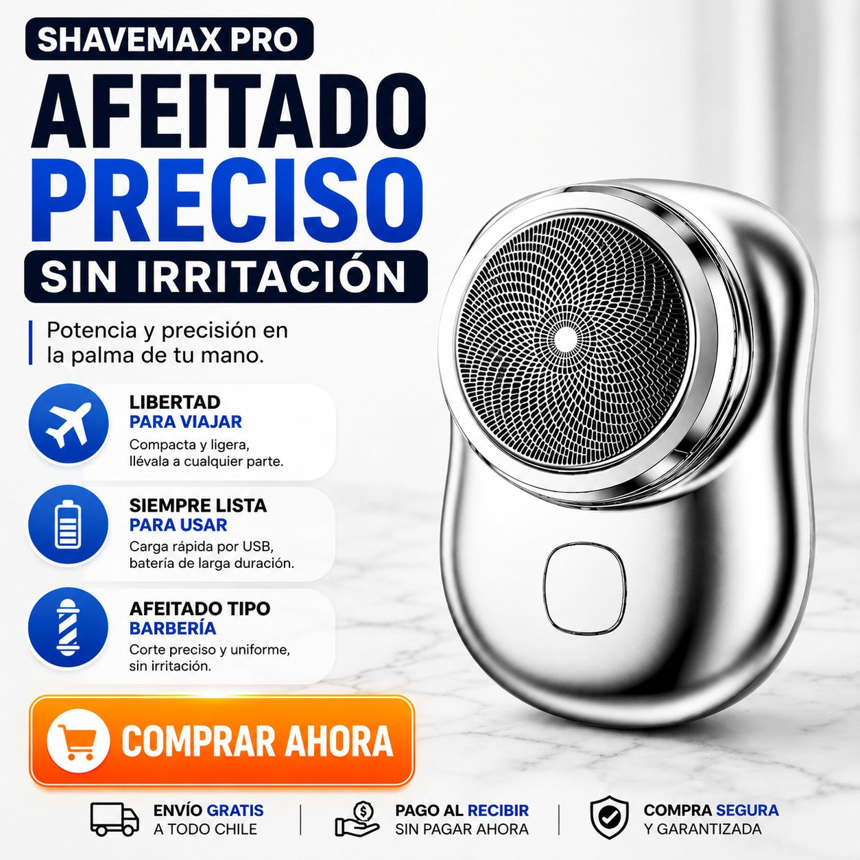 ShaveMax Pro - Afeitado Preciso Sin Irritación
