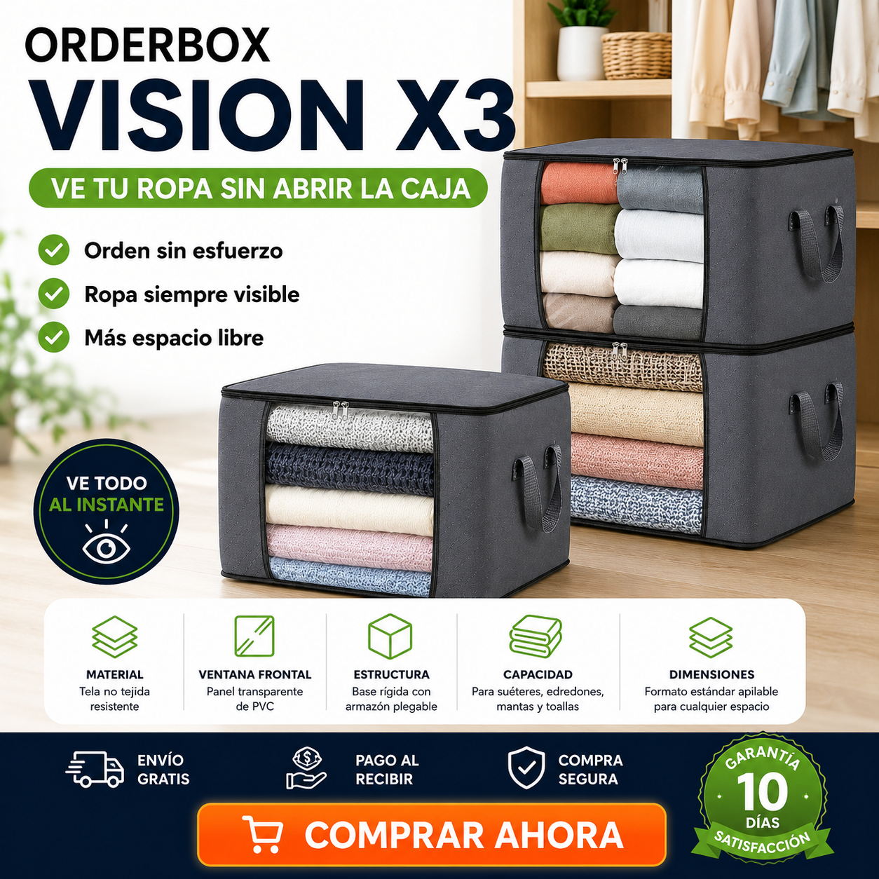 OrderBox Vision X3 – Ve tu ropa sin abrir la caja