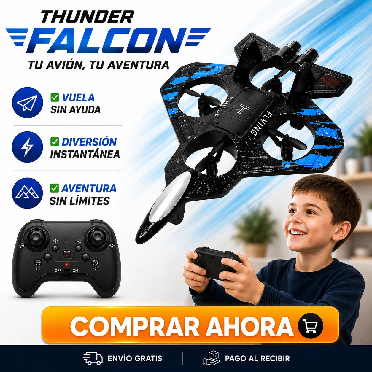 Thunder Falcon  - Controla el cielo desde su primer intento