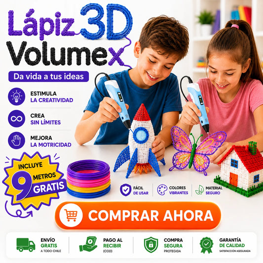 Lápiz 3D Volumex – Da forma real a lo que imaginas